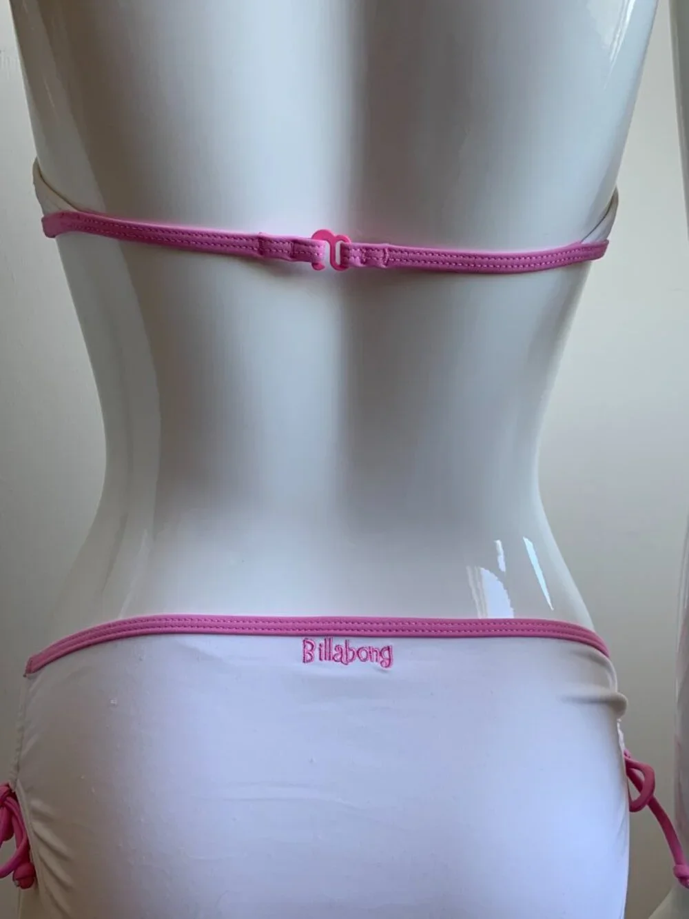 Billabong Girls Kids swim white & pink bikini billi girls